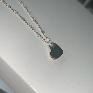 Coach Silver Heart Necklace